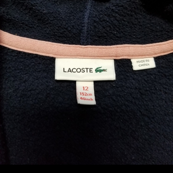 Lacoste Kids Zip-Up Hoodie Youth 12 - Picture 5 of 5